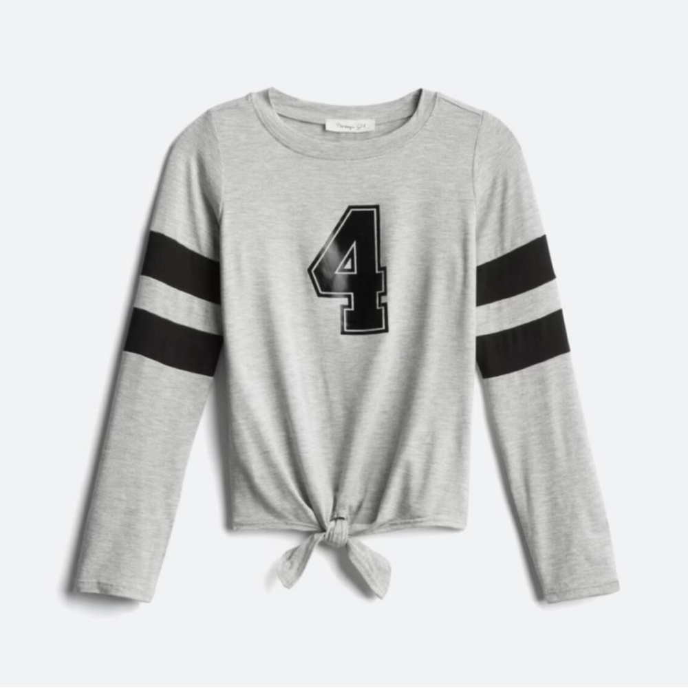 Persaya Tracy Tie Front Sporty Top ~ L (9-10)